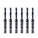 Combination Drill and Tap Bit Set, One-Step Drilling, Tapping, and Deburring/Countersinking for Stainless Steel, Aluminum,Copper, Plastic, Mild Steel