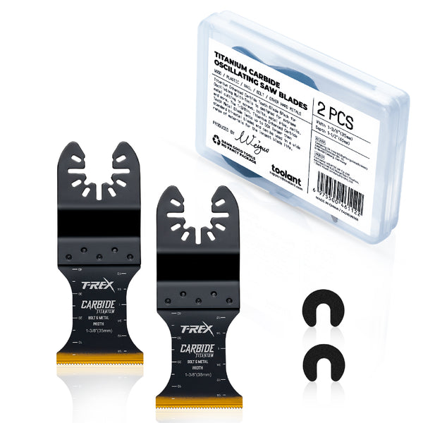 T-REX Carbide Teeth Oscillating Tool Blades with Titanium Coating
