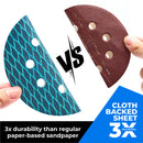 Diamond Shape 5 Inch & 6 Inch 8 Hole Dust-Free Sanding Disc Hook and Loop Pads