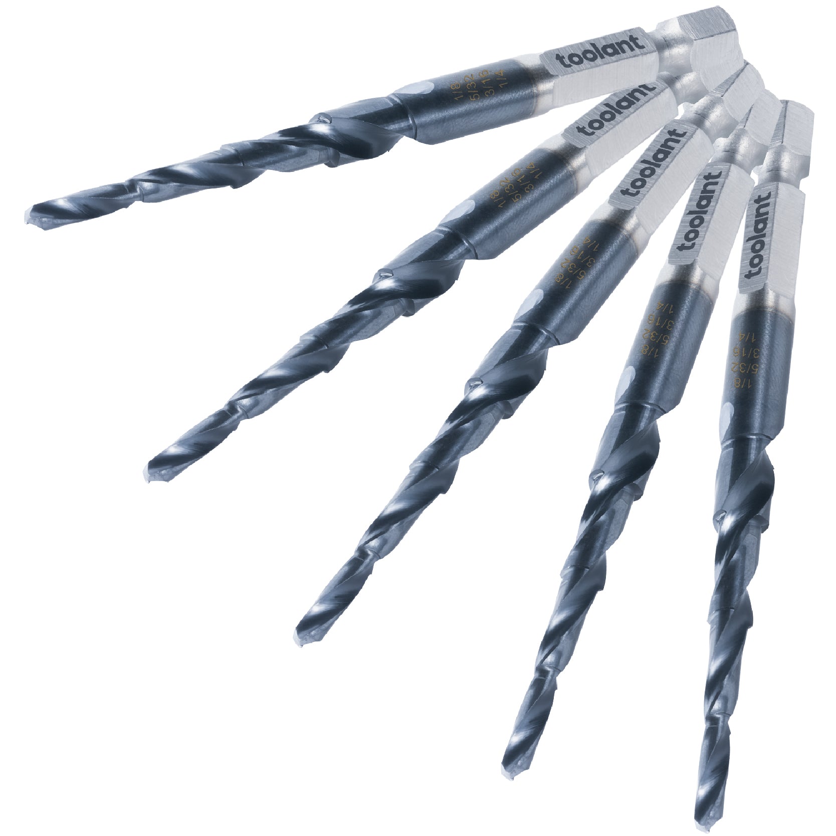 TiAlN Coated Hex Shank Cobalt HSS Four-stage Drill Bits