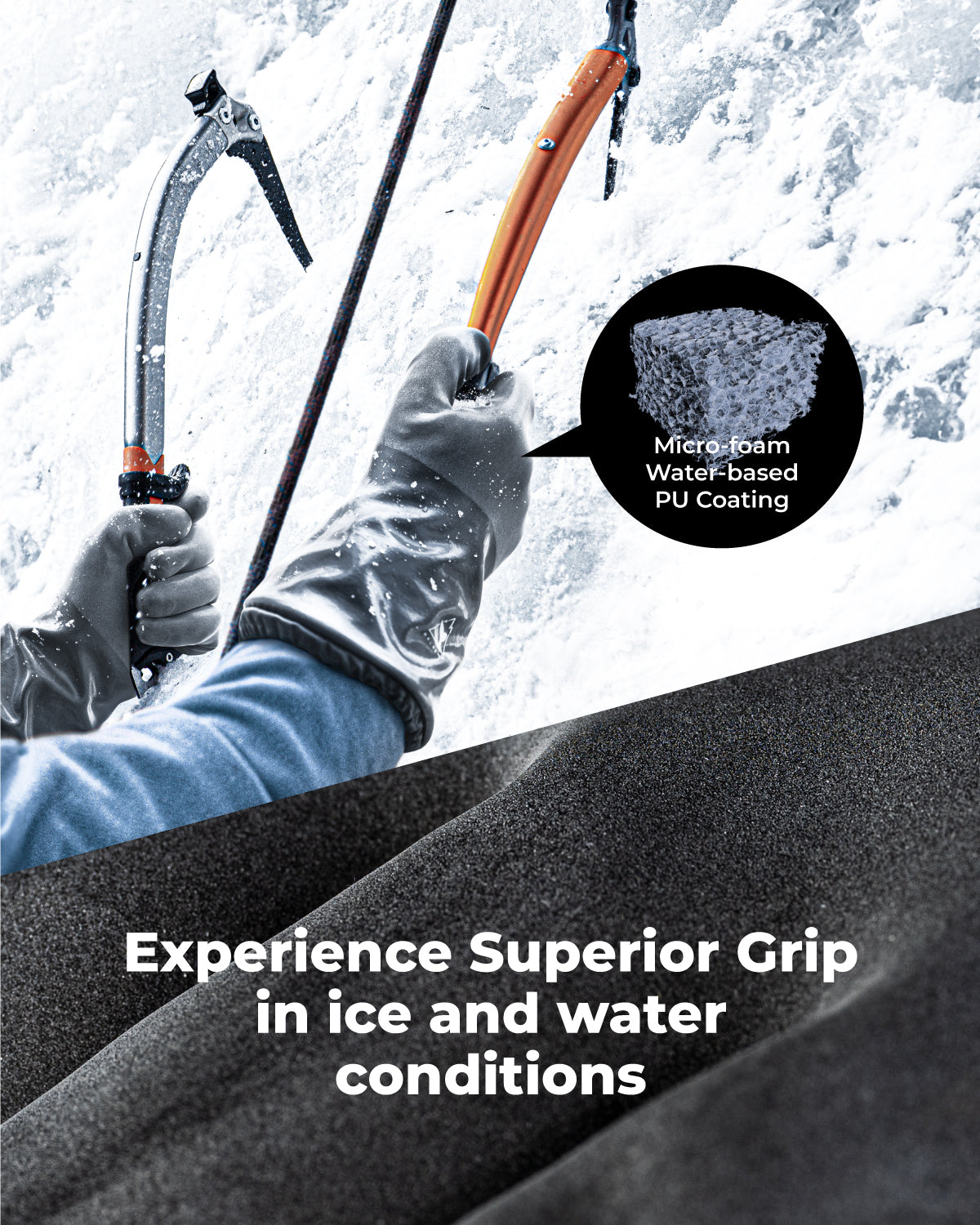 Balaena Waterproof Winter Gloves with Grip for Light Duty Works & Outdoors