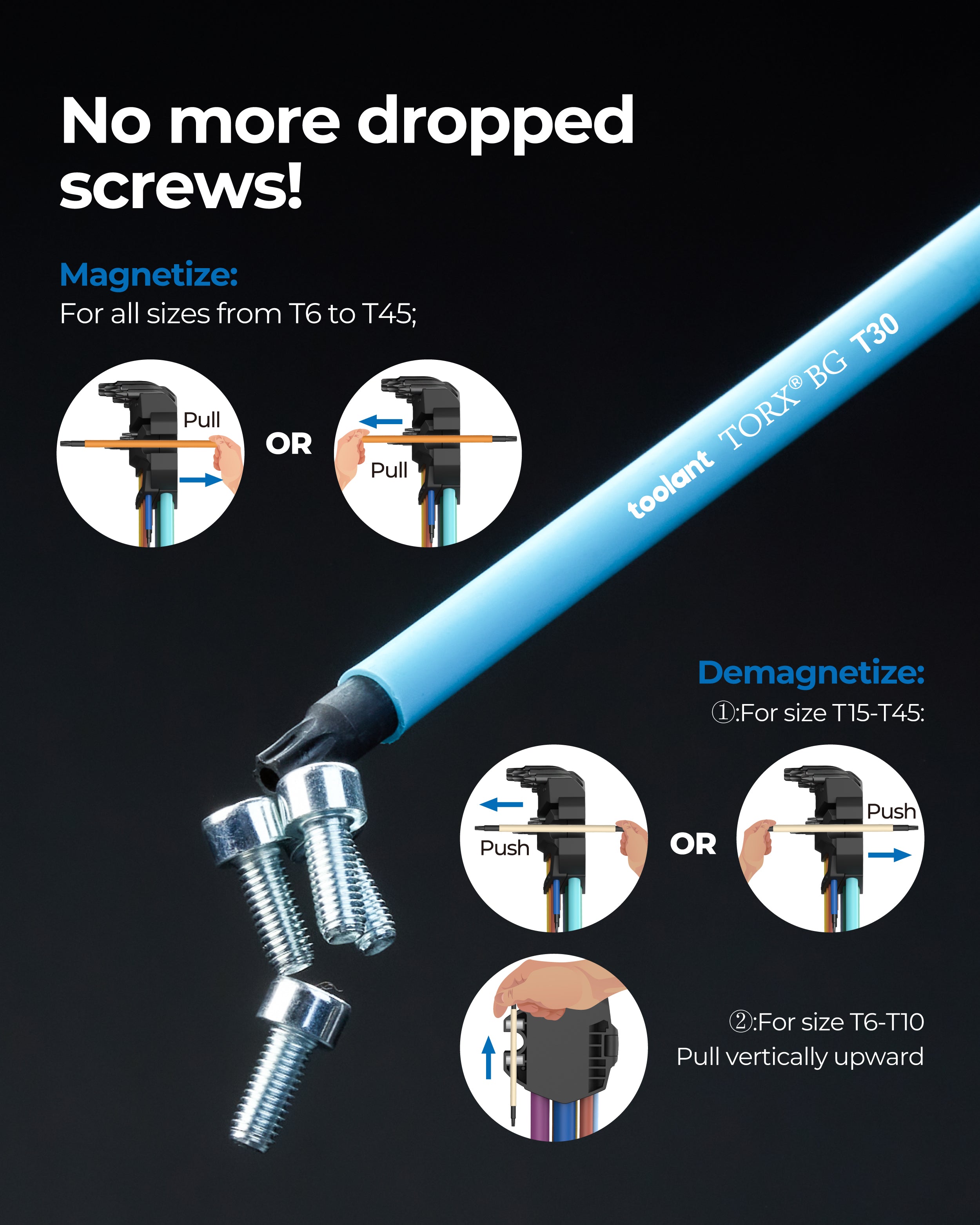 toolant Torx Wrench Set, 13pcs T6-T50