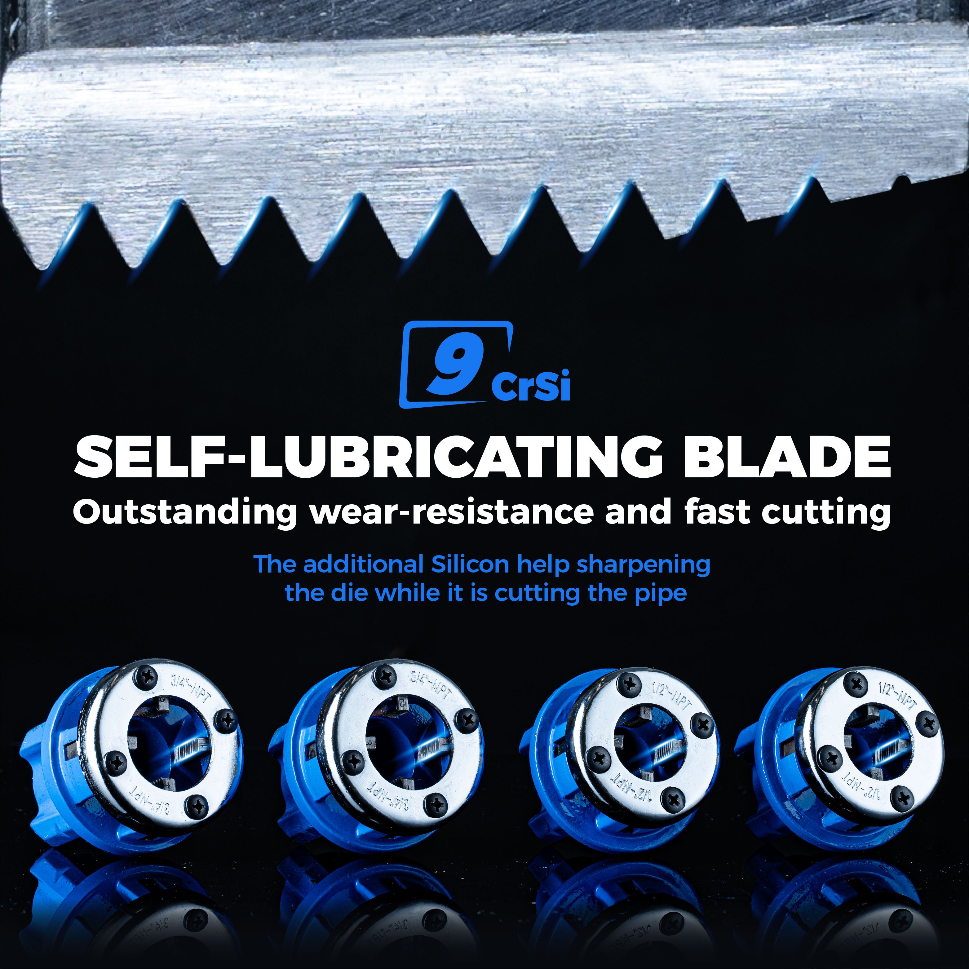 Ratchet Pipe Threader Kit, NPT, Manual