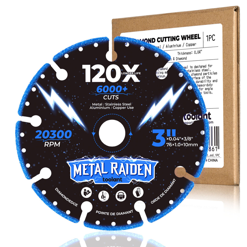 Diamond cutting wheel for metal,3", 1pc