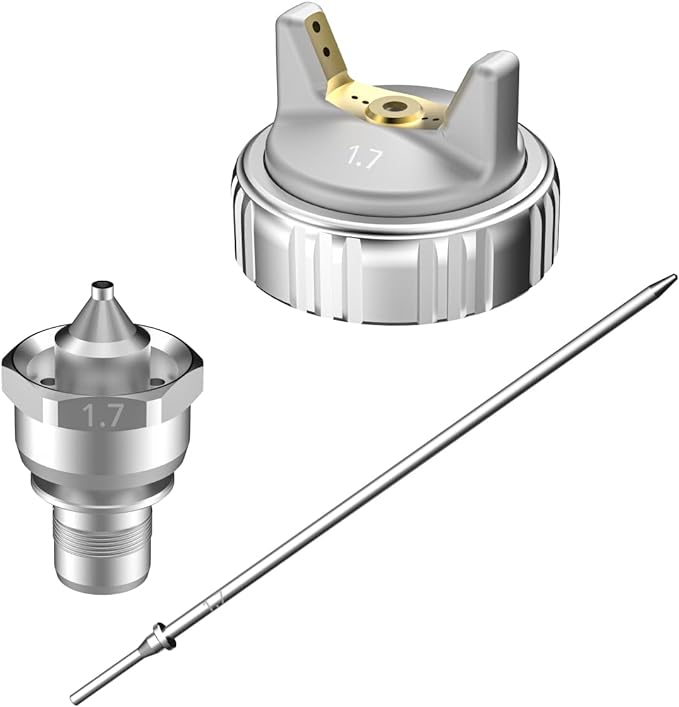 InoKraft Nozzle Set, Fluid Nozzle and Air Cap Set for Drizzle D1 LVLP Spray Gun