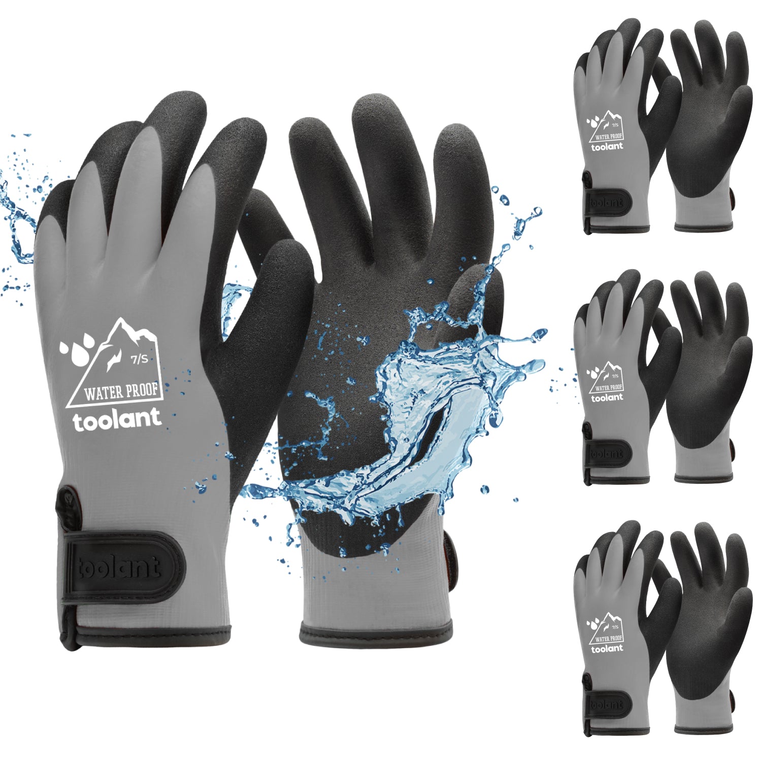 Latex Fully Soaked Heavy Duty Waterproof Winter Gloves