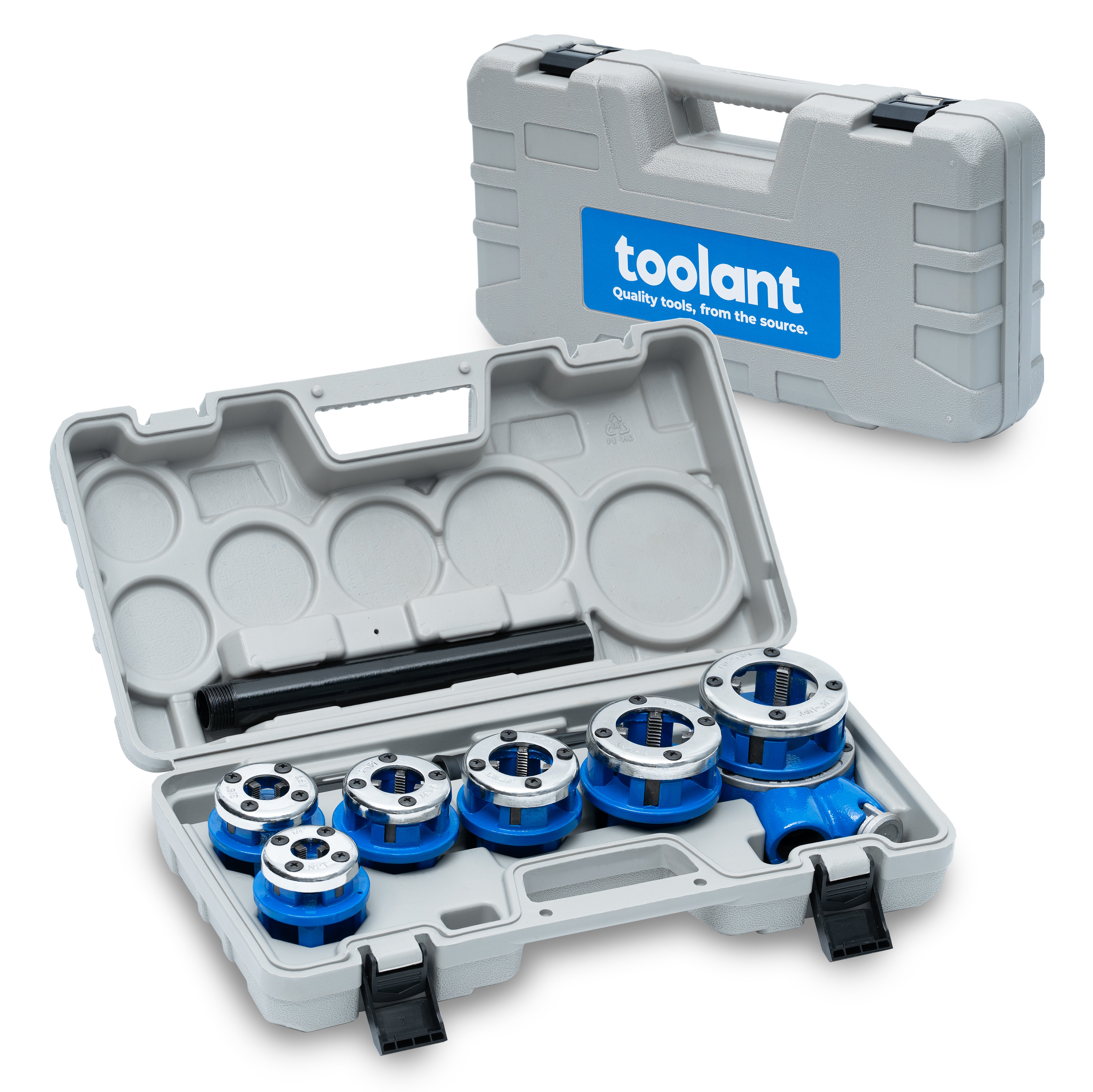 Npt Thread Files Set Ratchet Pipe Threader Kit, NPT, Manual