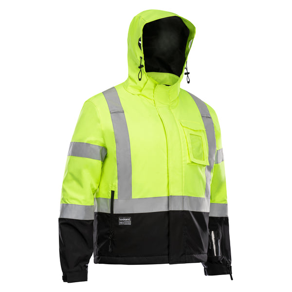 High-Visibility, Reflective, Waterproof, Insulated Safety Jacket