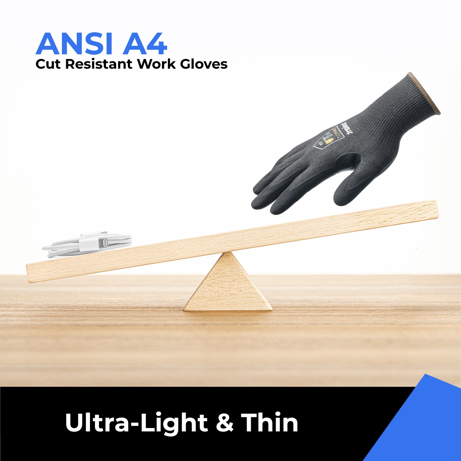 ANSI A4 Cut Resistant Work Gloves