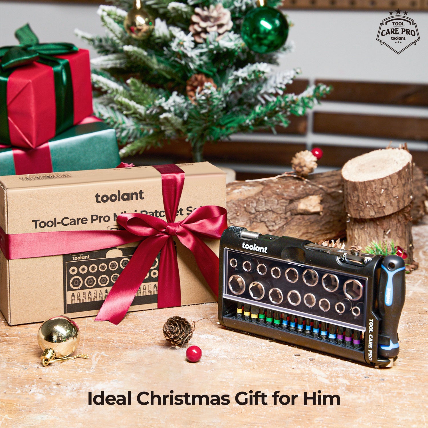 toolant Mini Ratchet Wrench Set 52pcs with Sockets and Screwdriver Bits