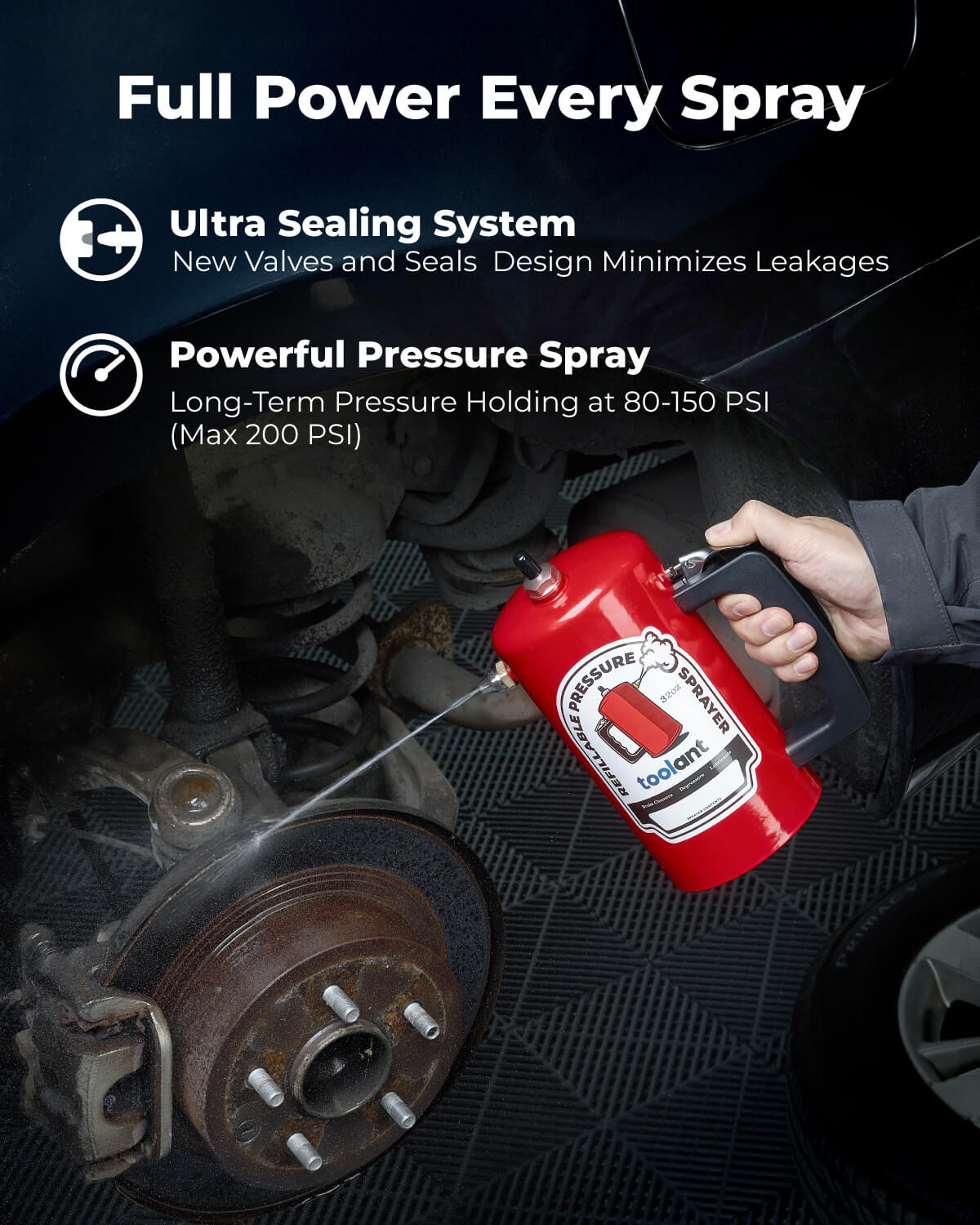 Refillable Pressurized Spray Can, 32oz