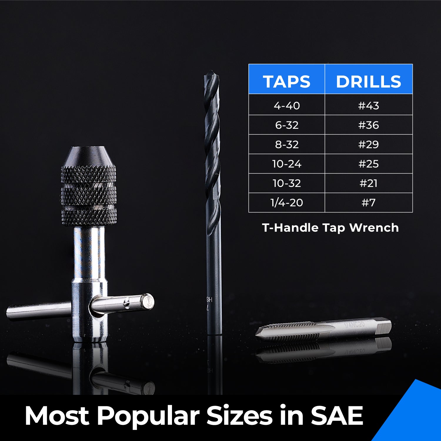 SAE Ratcheting Tap and Die Set