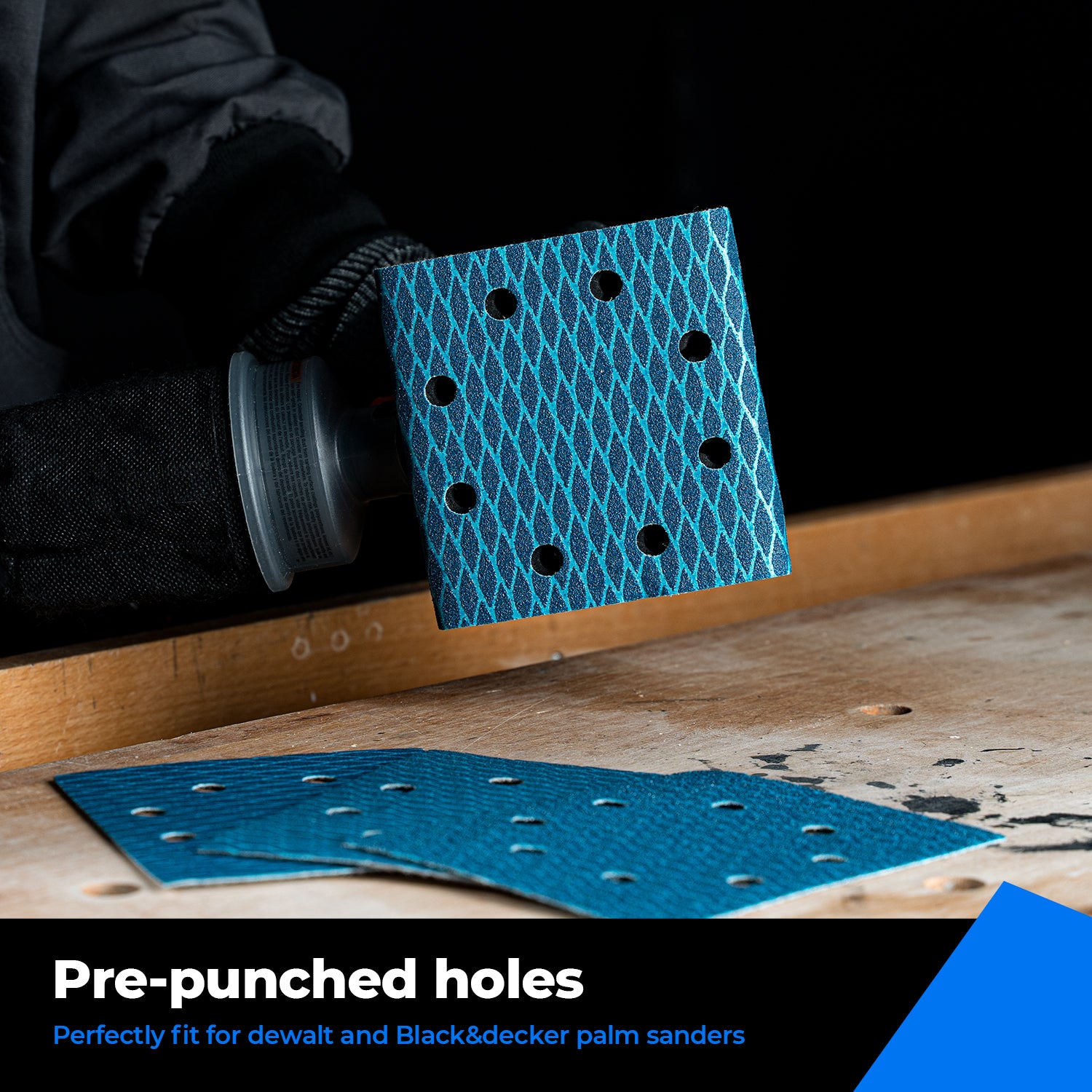 1/4" Sheet Sander Hook and Loop Sandpaper