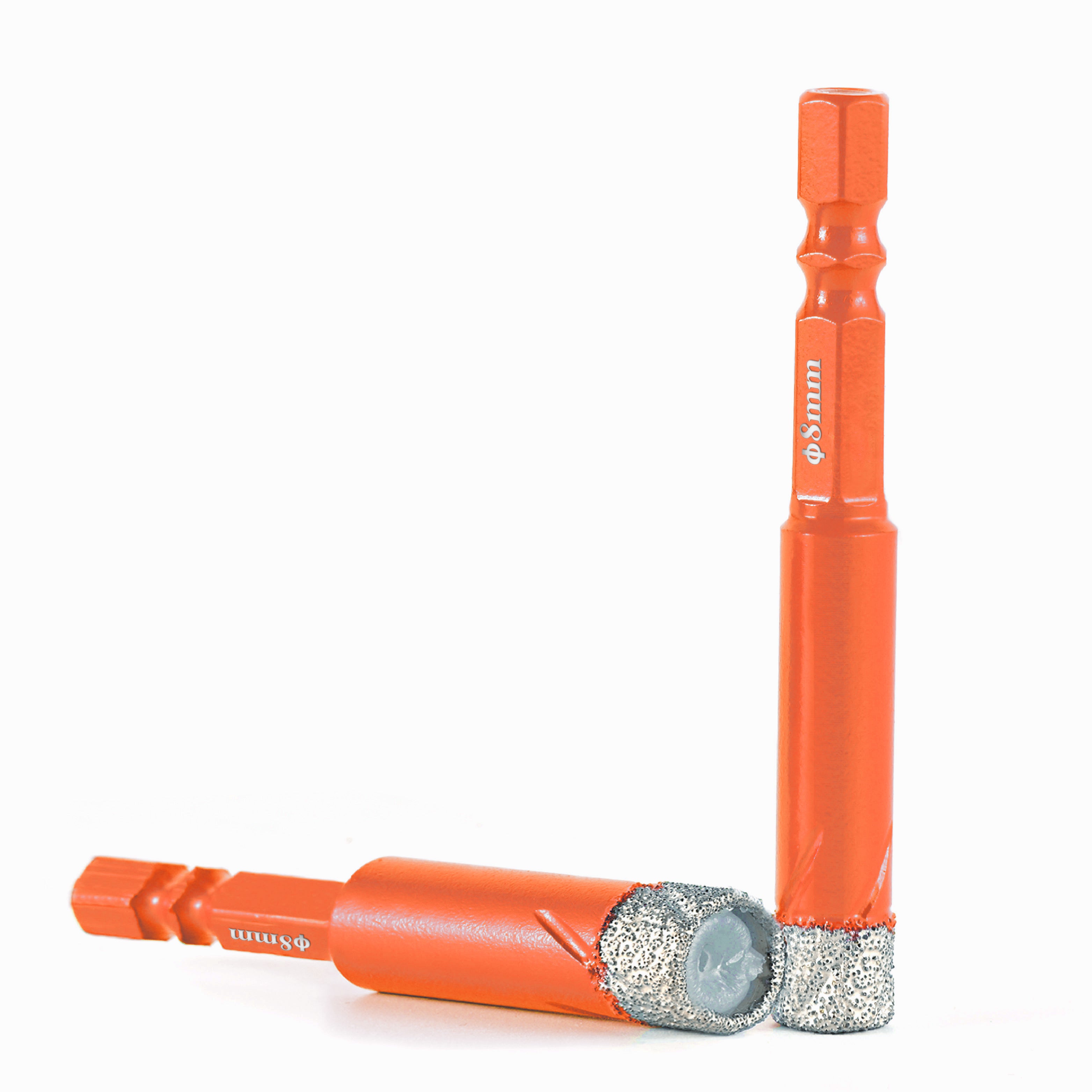 Dry Diamond Drill Bits with Quick Change Hex Shank for Glass Granite Porcelain Tile Ceramic Marble