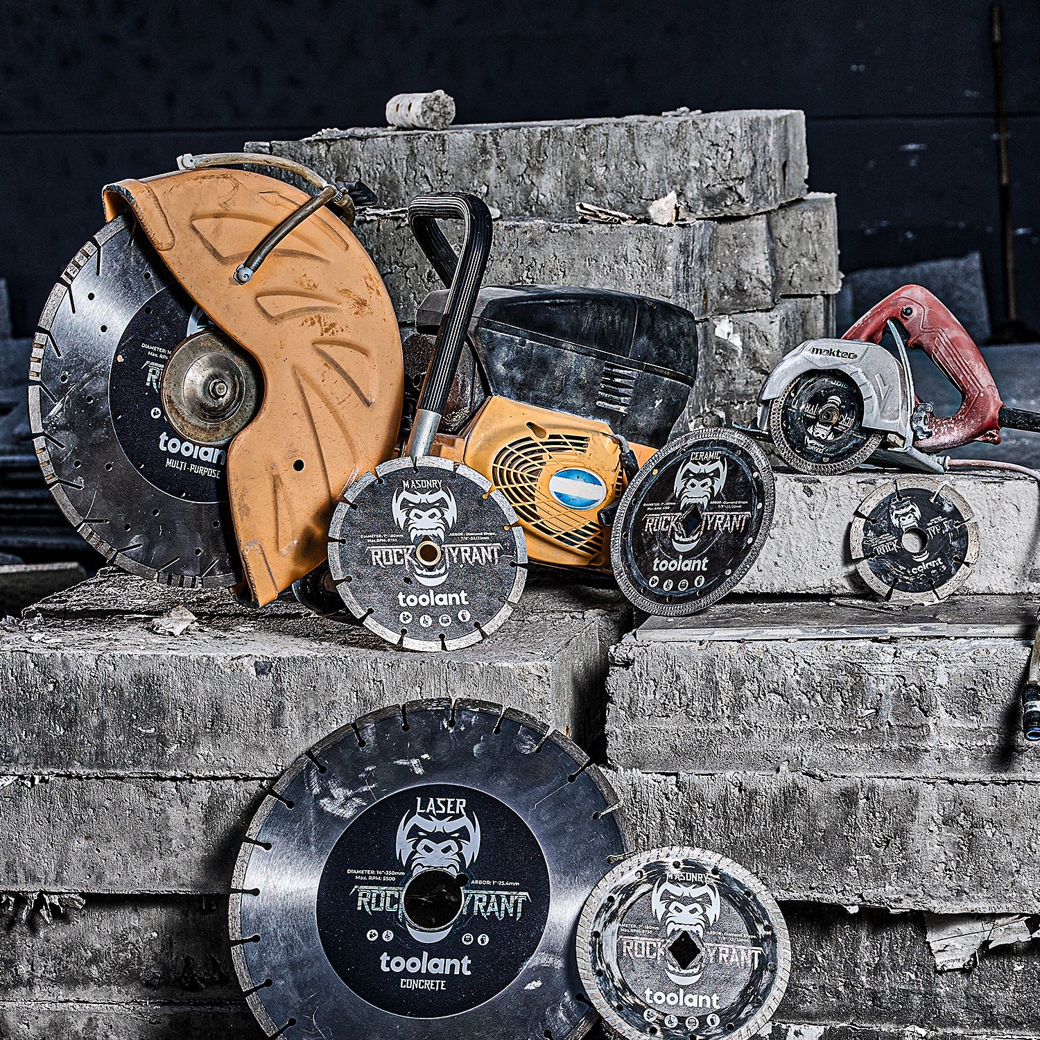 4.5" and 7'' Diamond Saw Blades, 7/8”-5/8” Arbor