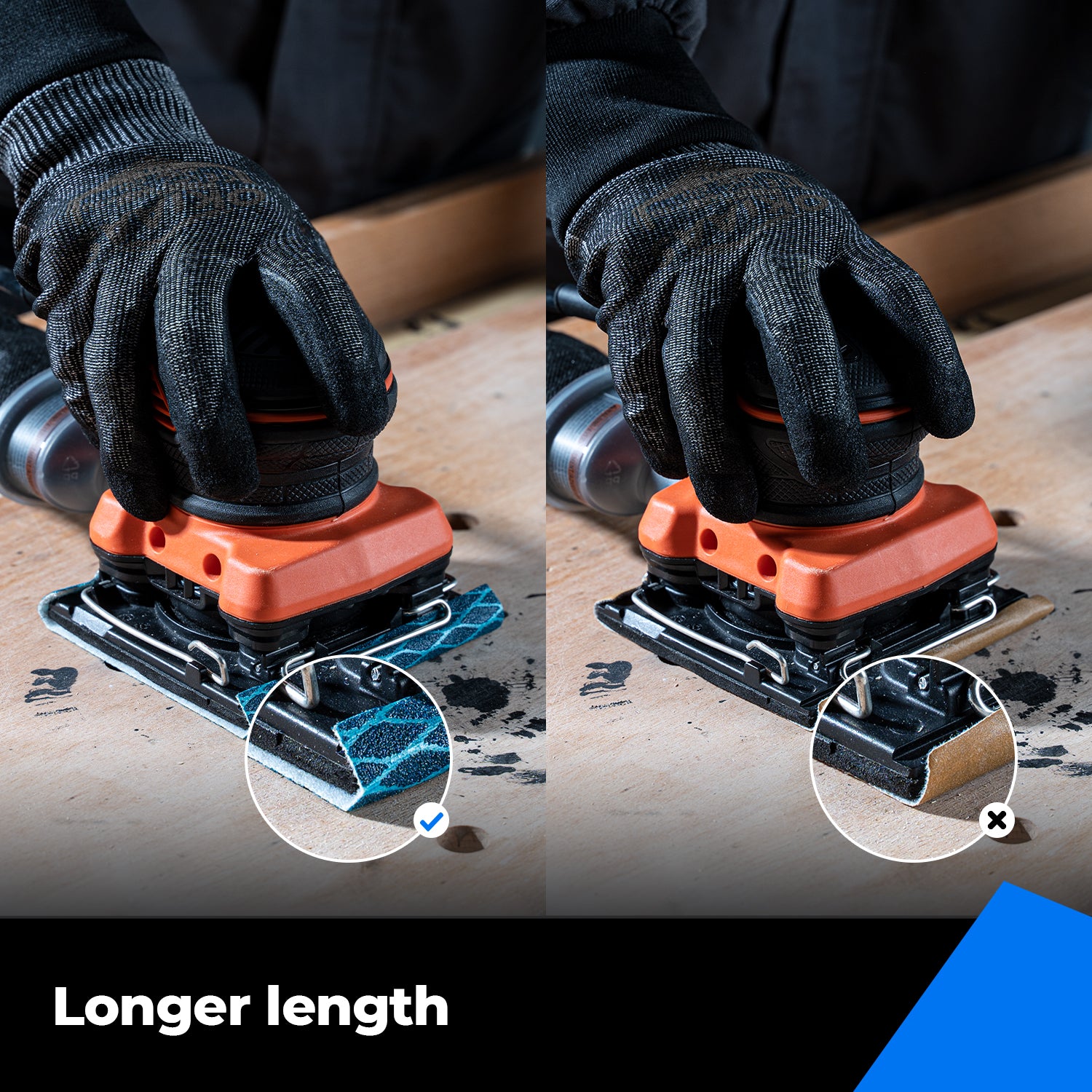 1/4" Sheet Sander Hook and Loop Sandpaper