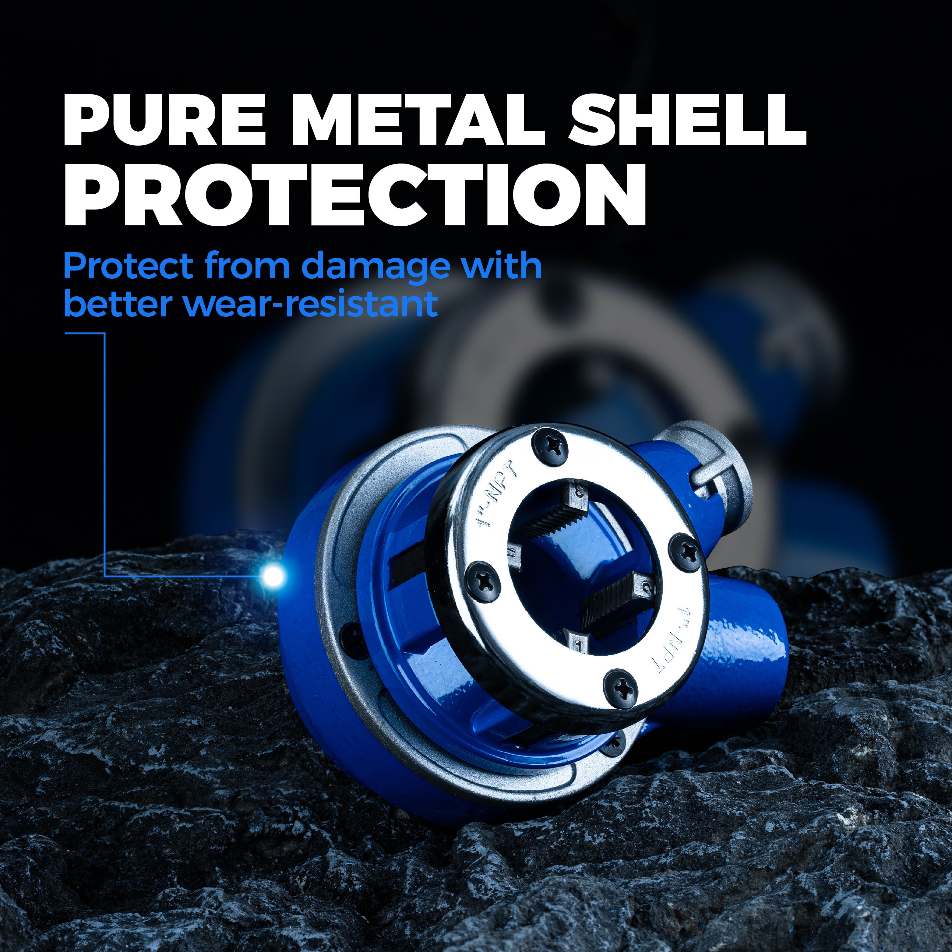 Ratchet Pipe Threader Kit, NPT, Manual