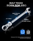 Reversible Flex-Head Ratchet Wrench Set