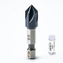 TOOLANT Noir-Ti Cobalt Countersink Drill Bit Set(Pro), Titanium Aluminum Nitride Coated with Quick Change Hex Shank