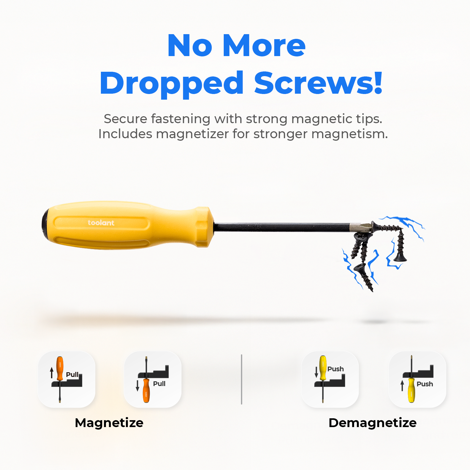 Magnetic Screwdrivers Set, 8Pcs