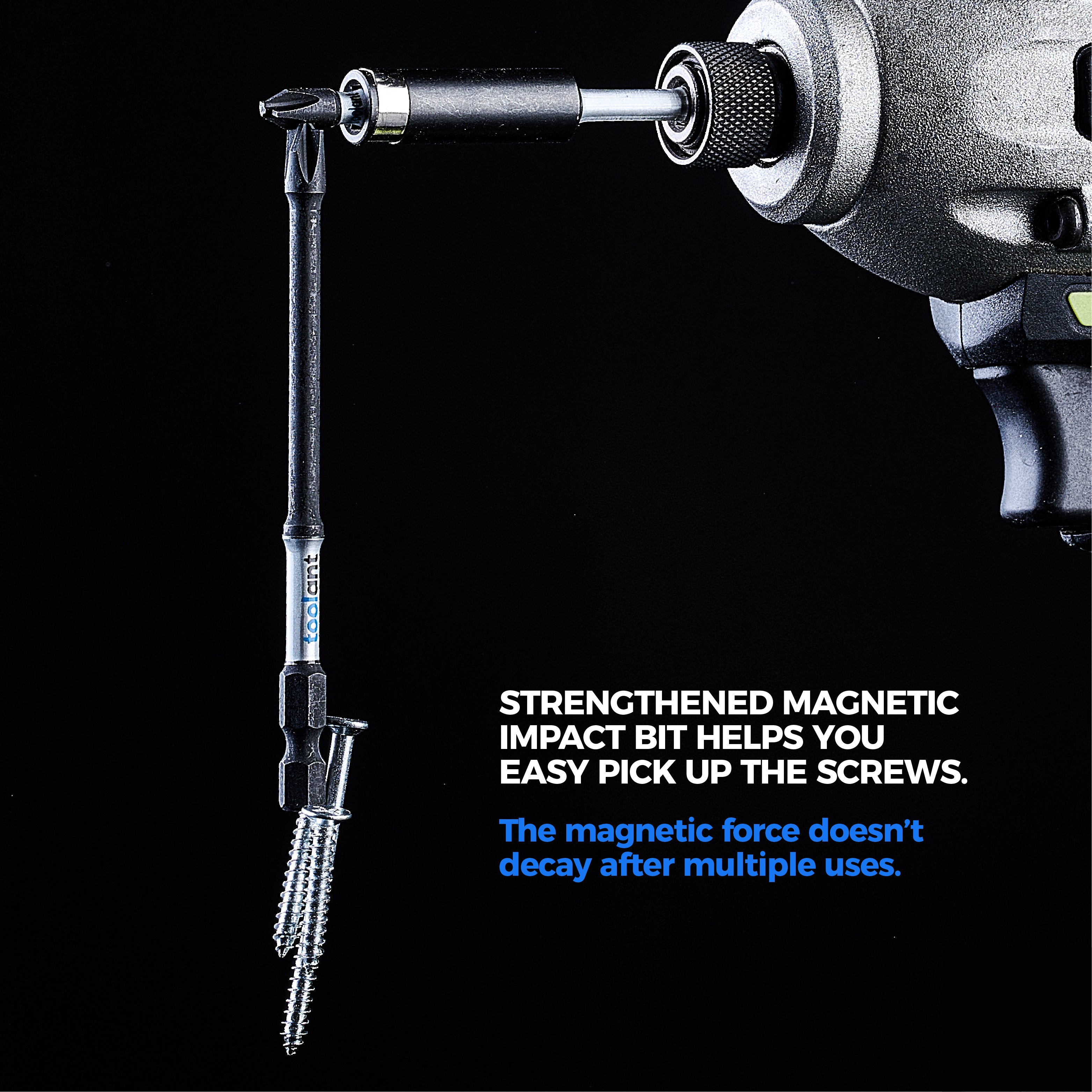 TB-Fit Electrician Impact Screwdriver Bit CNC Machined Tips with Magnetism