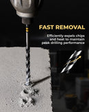 Step-tip Eccentric Masonry Drill Bit Set