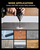 Step-tip Eccentric Masonry Drill Bit Set