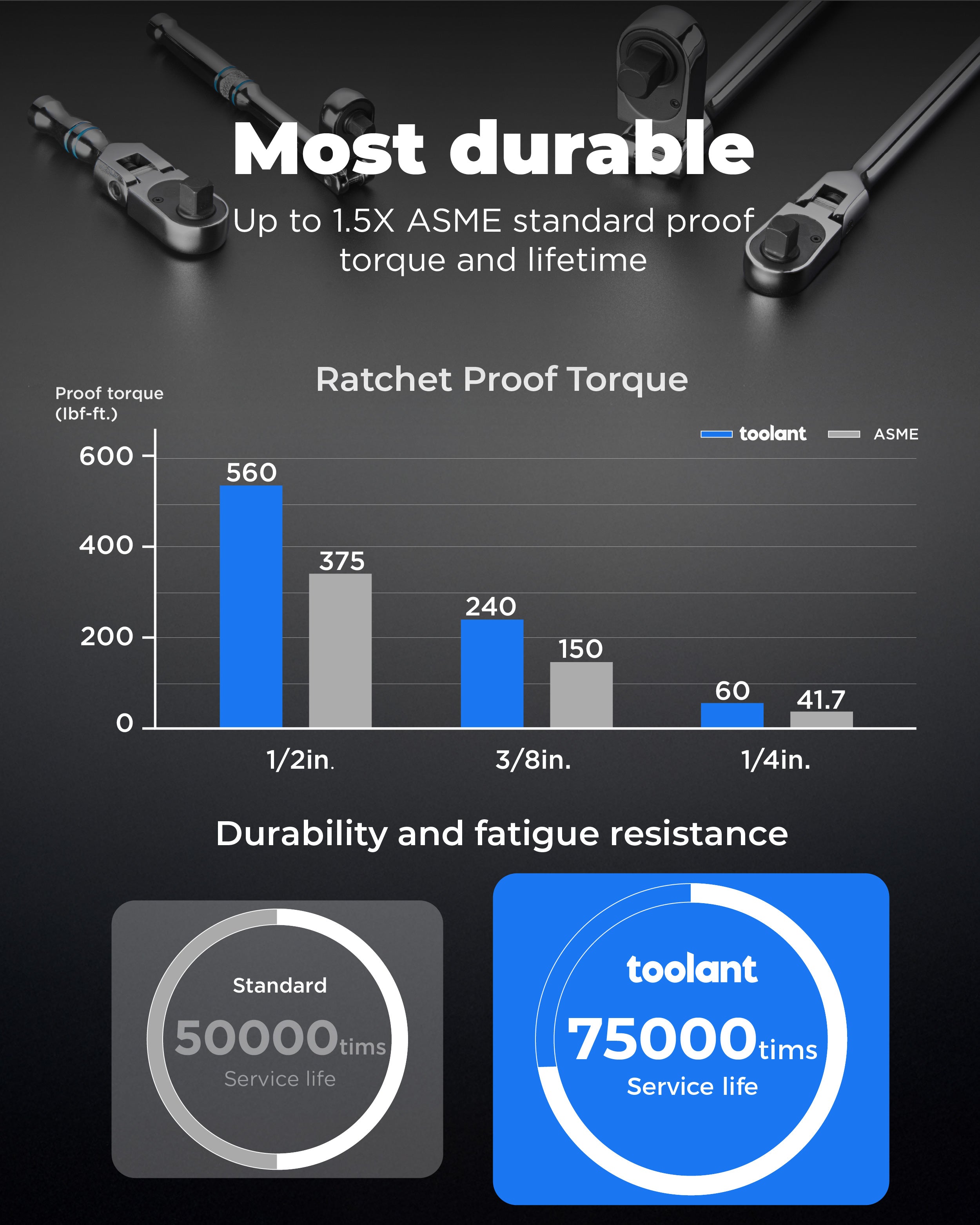 toolant Flex Head Ratchet Set