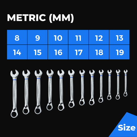 Combination Ratcheting Wrench Set