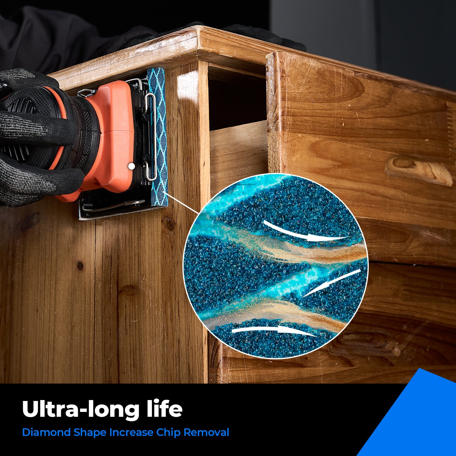 1/4" Sheet Sander Hook and Loop Sandpaper