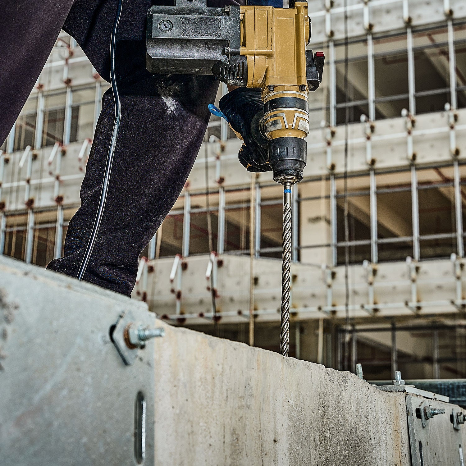 SDS Plus Rotary Hammer Drill Bits with Carbide-Tip for Bricks, Blocks, Stone