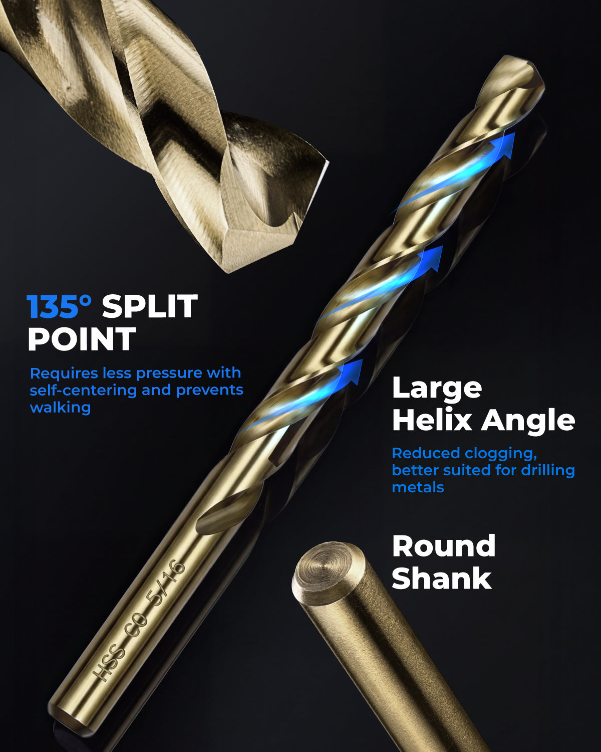 Cobalt Twist Drill Bits Set