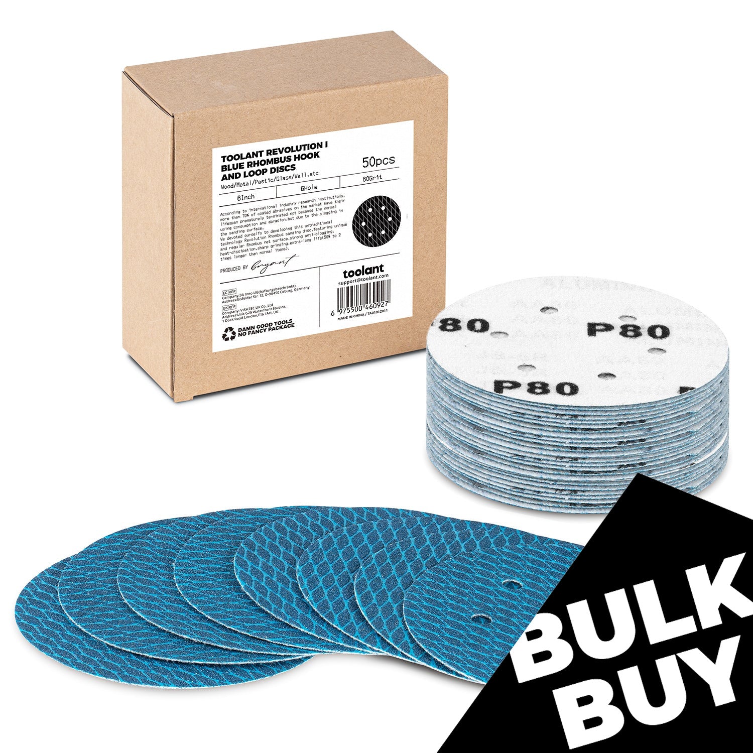 Bulk Buy] Diamond Shape Inch  Inch Hole Dust-Free Sanding Disc