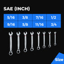 Combination Ratcheting Wrench Set