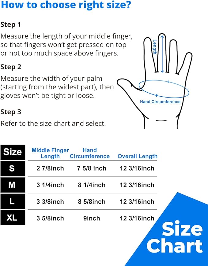 Balaena Waterproof Winter Gloves with Grip for Light Duty Works & Outdoors