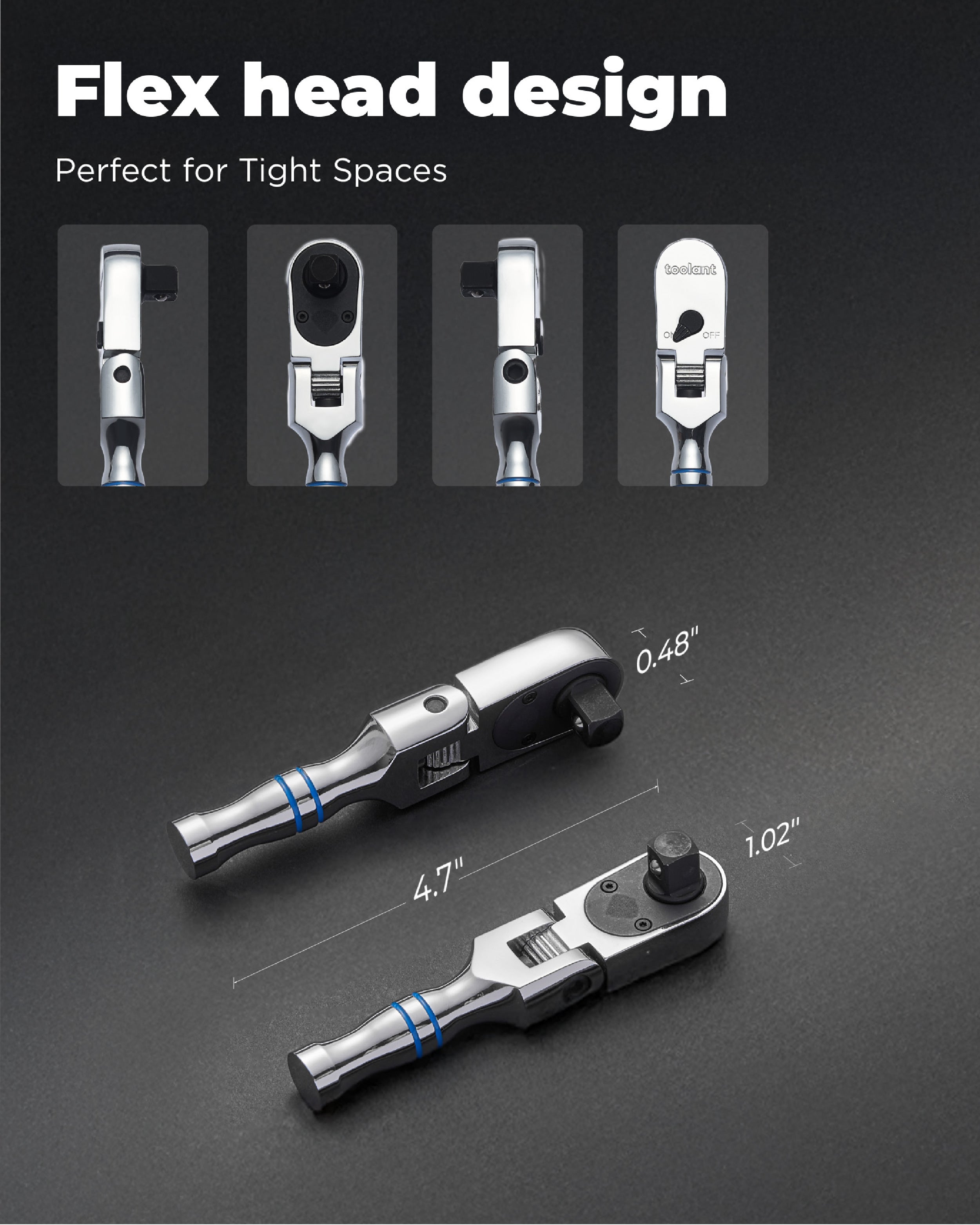 toolant Flex Head Ratchet Set