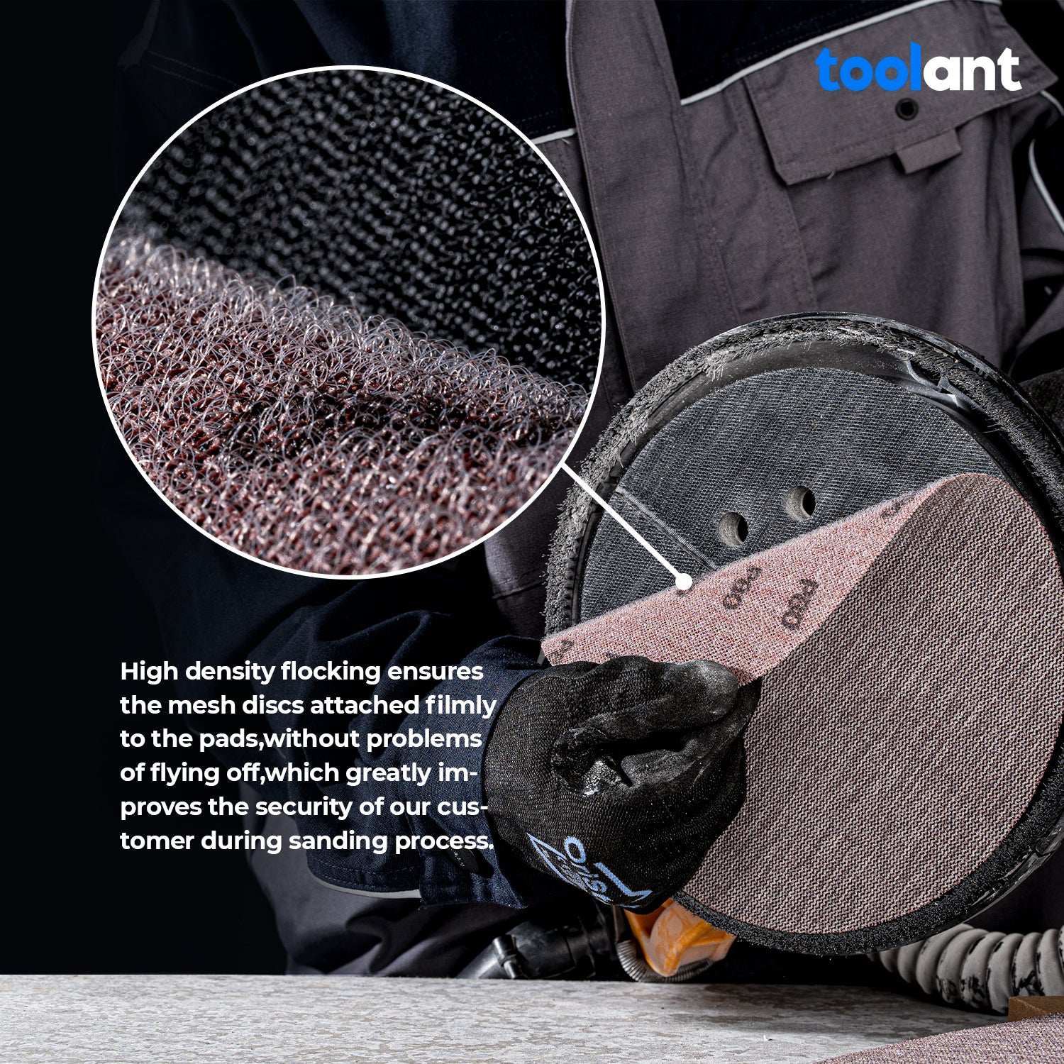 Concreate Disc 9 Inch Mesh Abrasive 9 inch Dust-Free Hook and Loop Drywall Sanding Disc