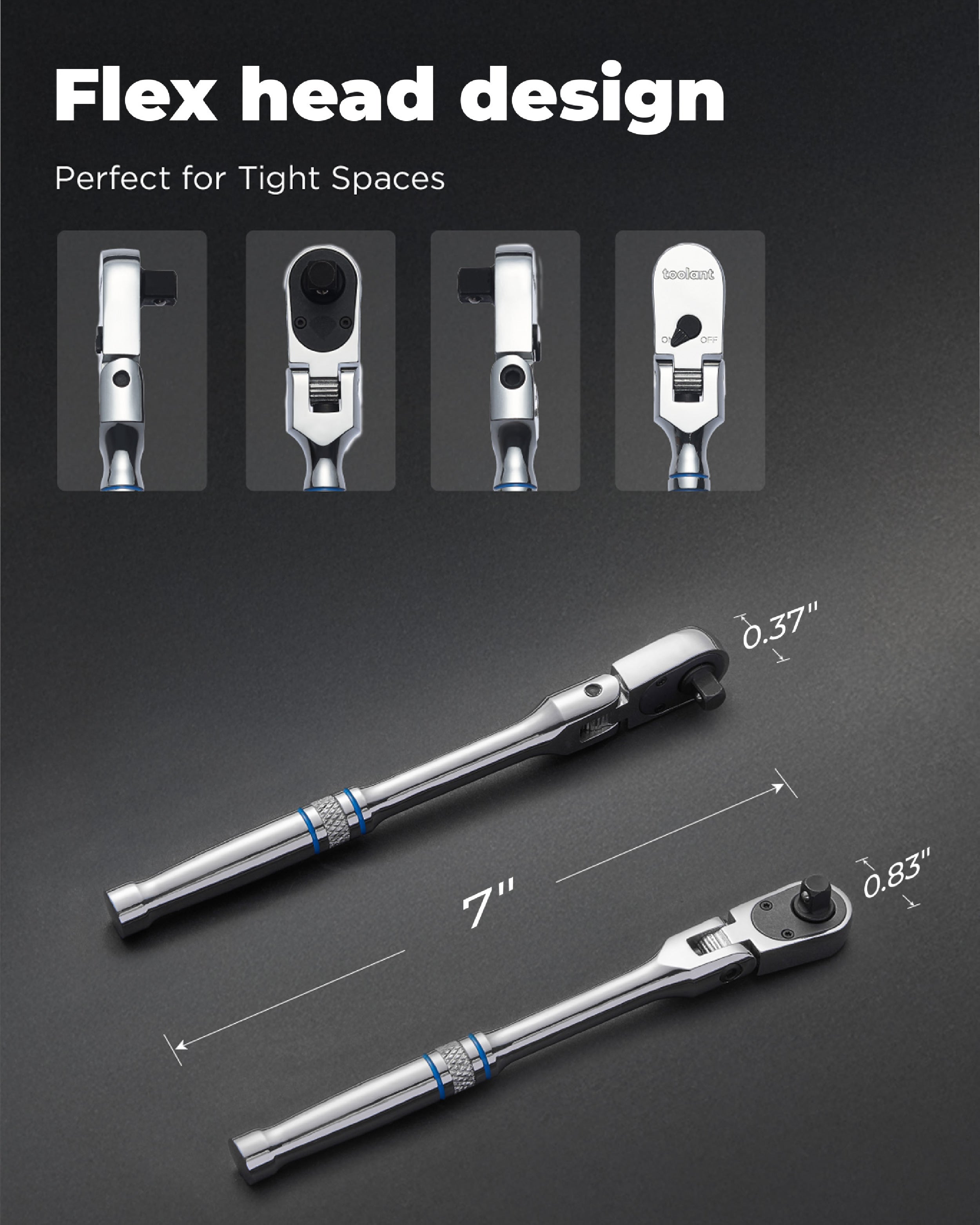 toolant Flex Head Ratchet Set