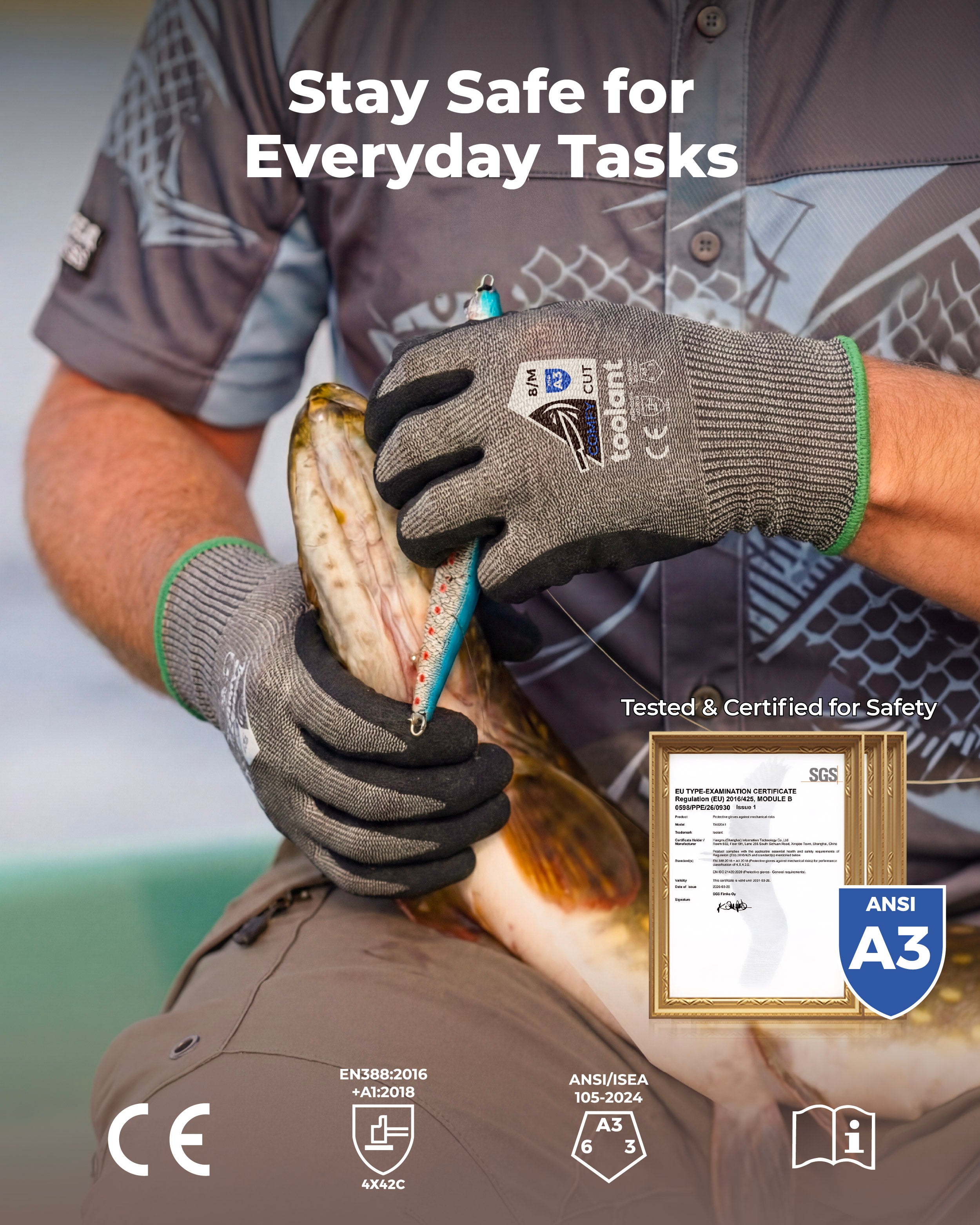 ComfyCut ANSI A3 Cut Resistant Gloves