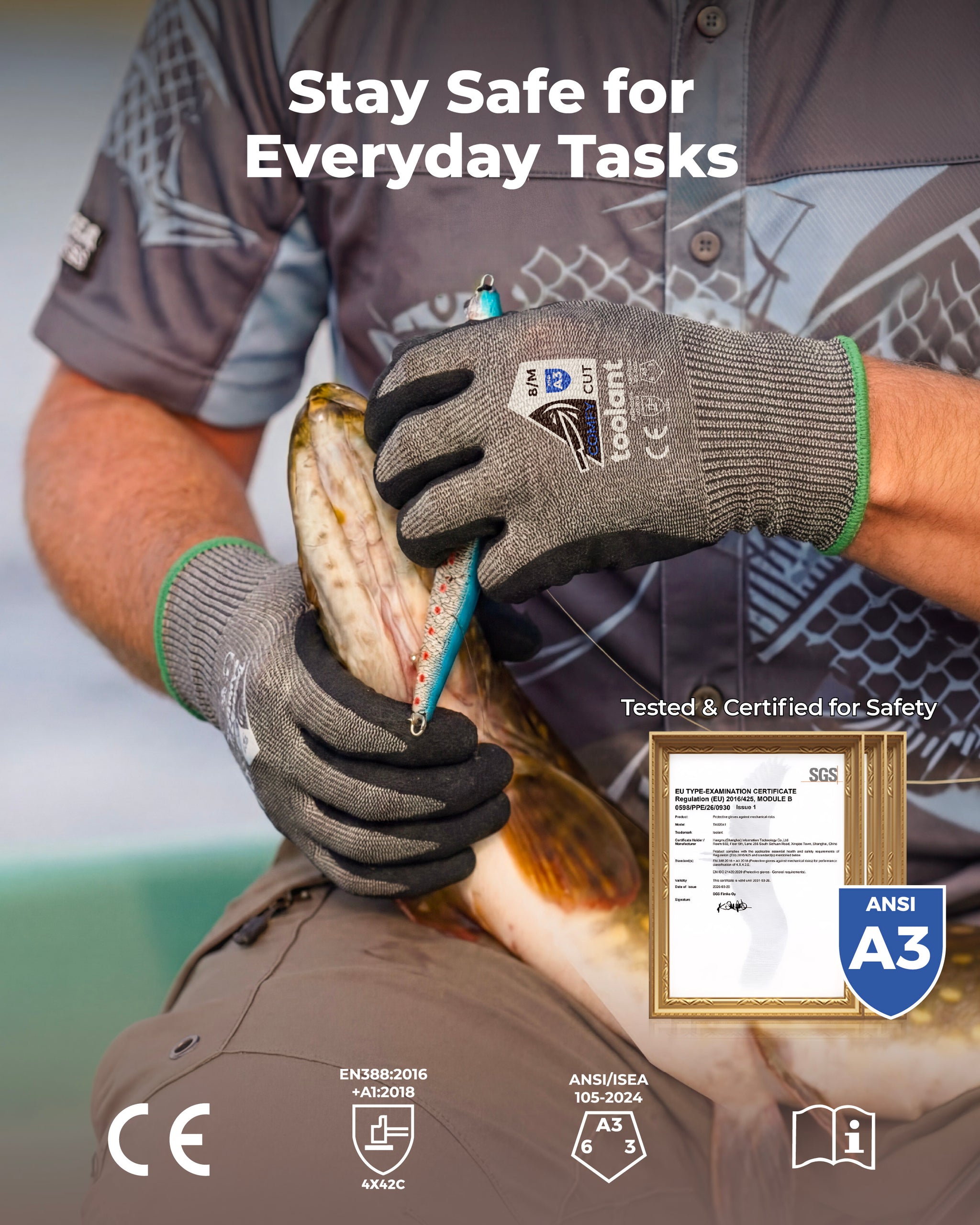 ComfyCut ANSI A3 Cut Resistant Gloves