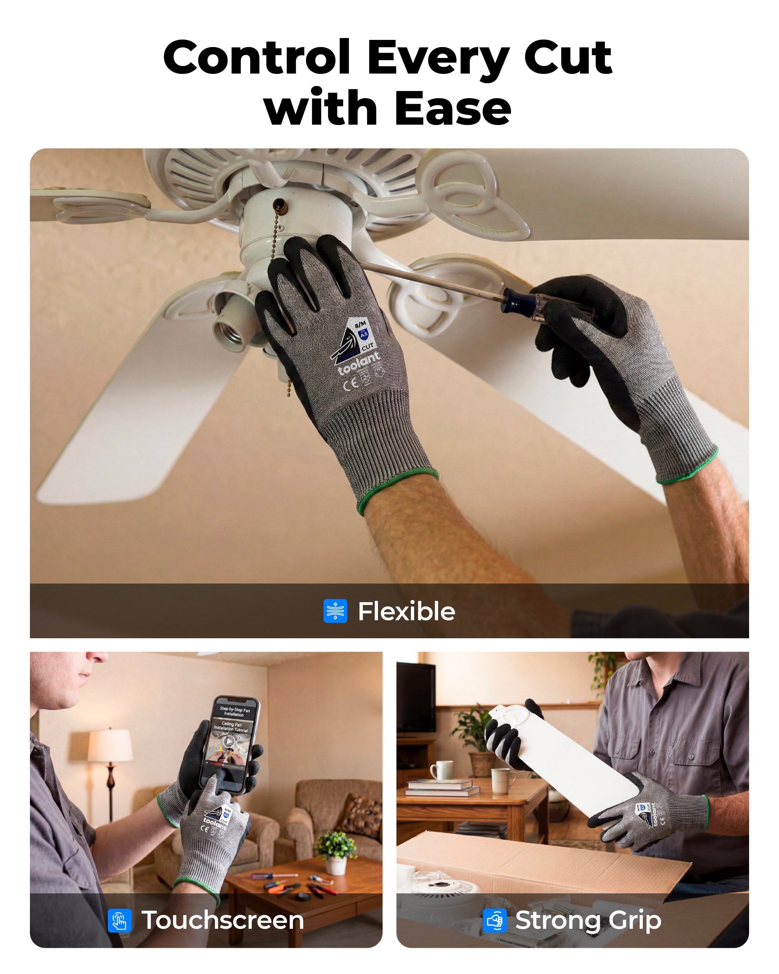 ComfyCut ANSI A3 Cut Resistant Gloves