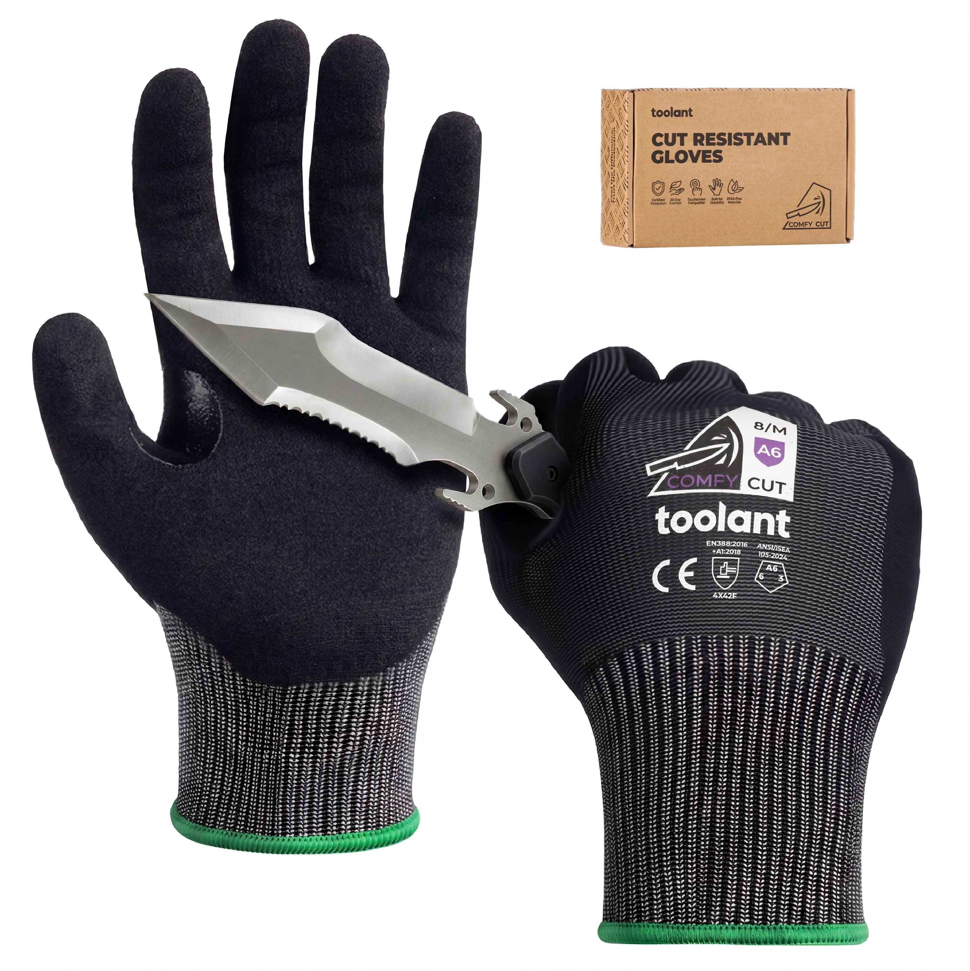ComfyCut ANSI A6 Cut Resistant Gloves