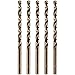 Cobalt Drill Bit Set, M35 High Speed Steel Metal Drill Bits Jobber Length for Hardened Metal