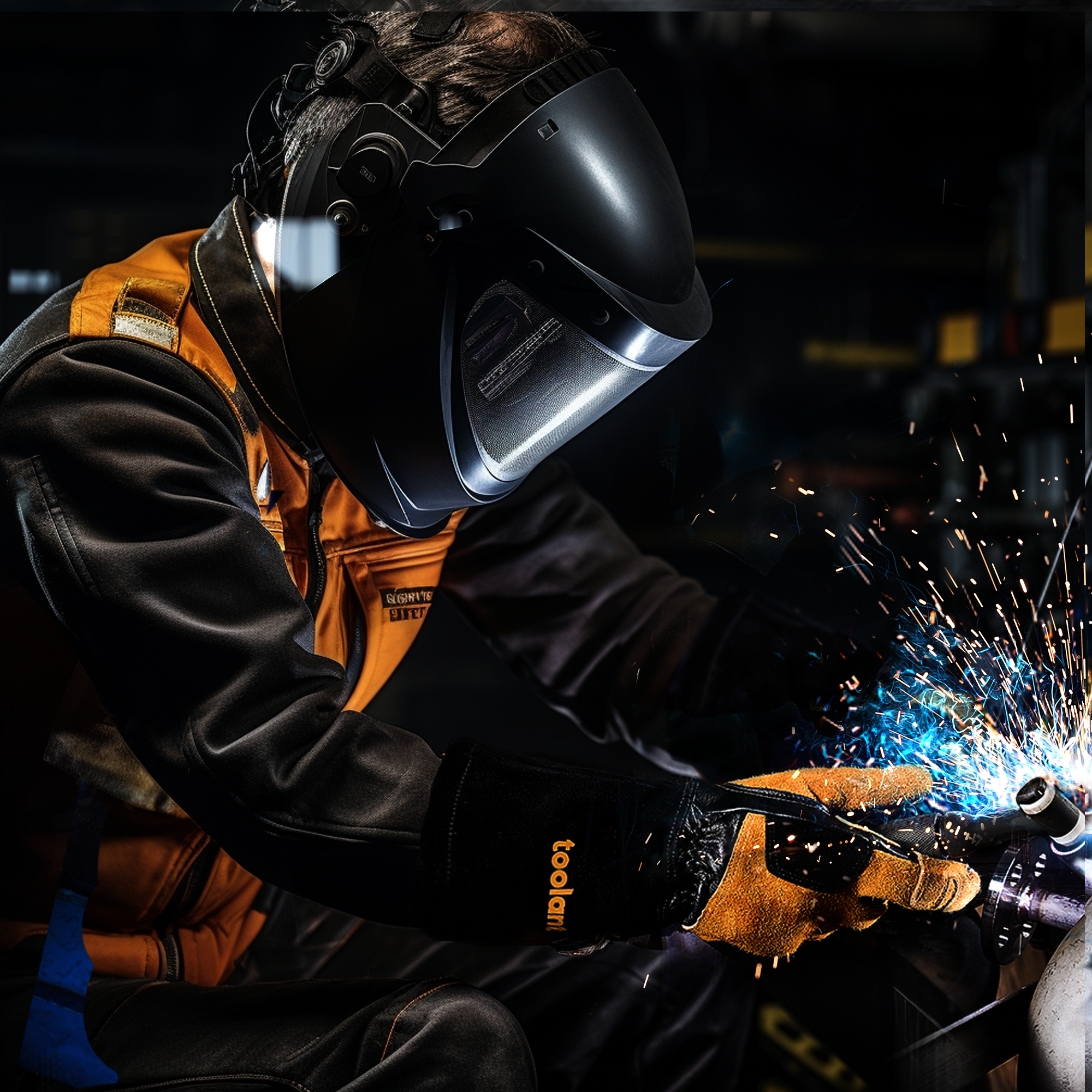 Leather Cowhide Mig/Stick Welding Gloves