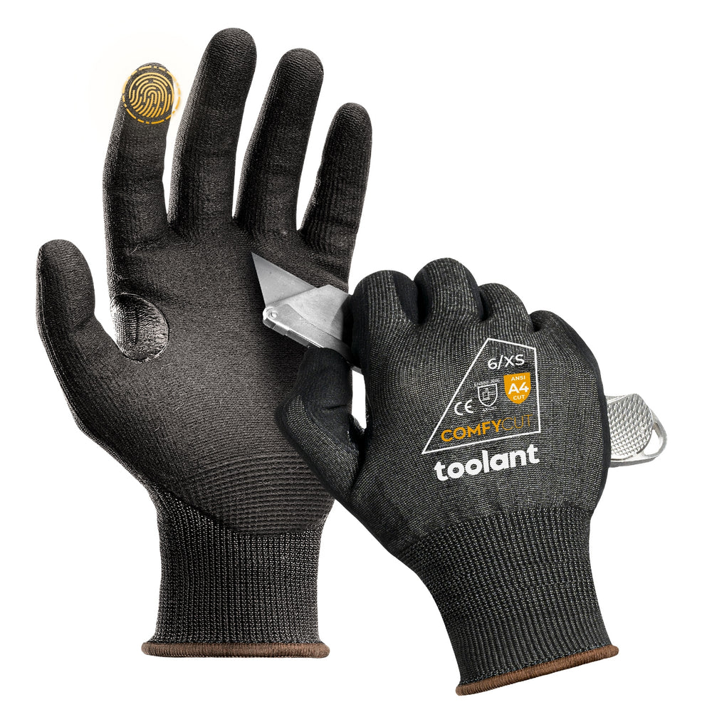 Cut Resistant Gloves - Level 5 Protection Work Gloves Smart Touch (L) :  : Fashion