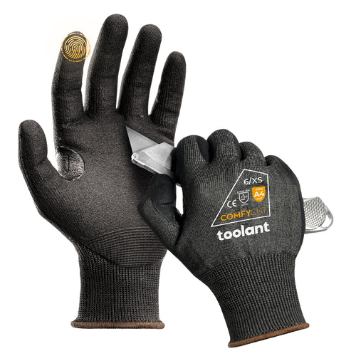 toolant Waterproof Gloves for Men and Women, Freezer Gloves with Grip, Double Nitrile Dipped for Extreme Oil Repellent, for Construction, Mud