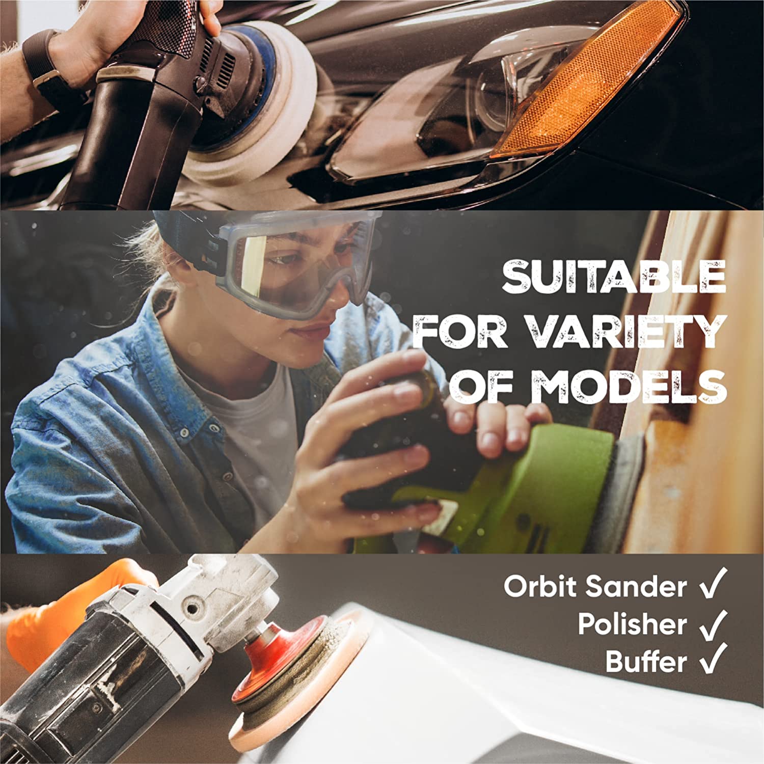 6 inch Hook and Loop Sanding Discs, 1000-5000 Grit, Waterproof Silicon Carbide