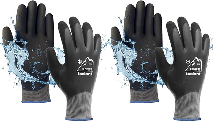 Latex Wrist-Coated Waterproof Winter Gloves