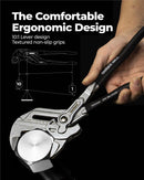 Chrome Pliers Wrench, 5"/7"/10"/12"