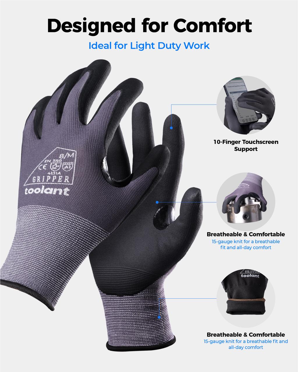 Micro-foam Nitrile Coated Work Gloves